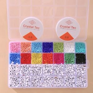 DIY versicolor beaded jewelry set🌈🎨